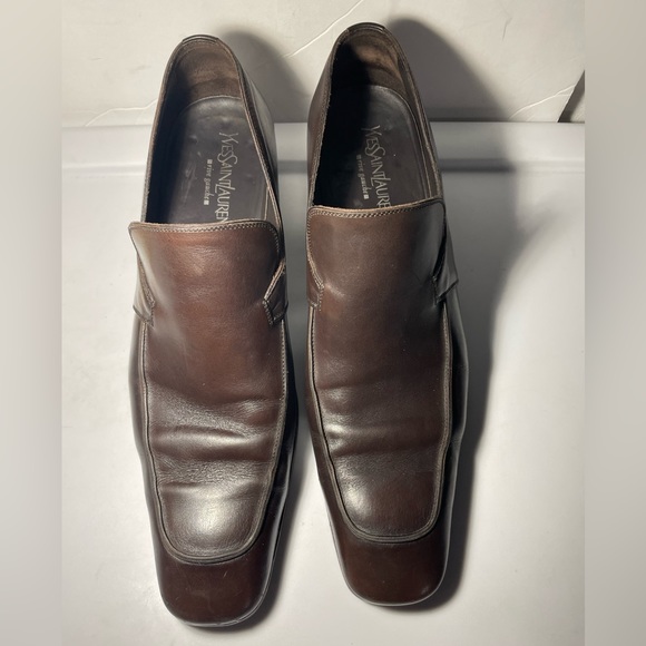YVEsSAINTLAURRENT rive gauche leather liderado 43 - Picture 1 of 16